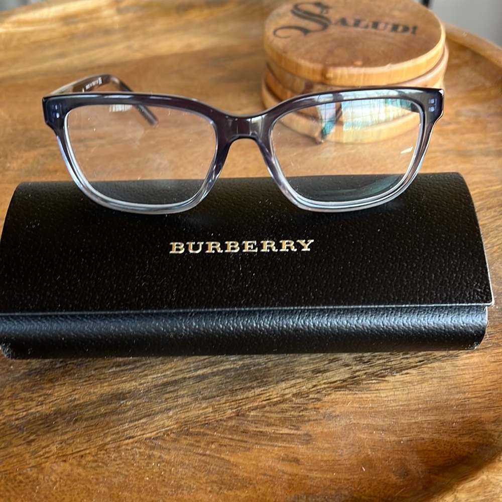 Burberry Women's Clear to Black Ombre Glasses